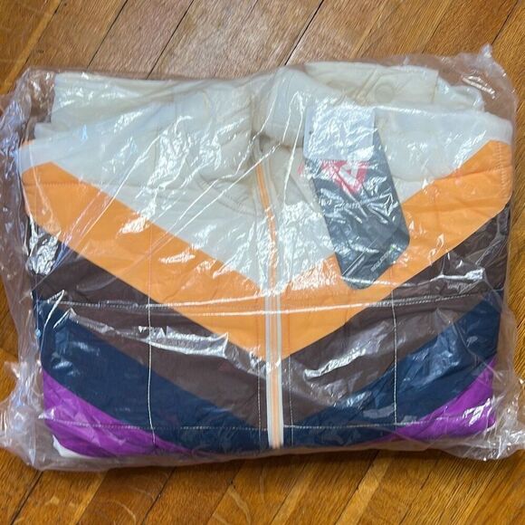 Free People Movement x Hatch Pippa Chevron Printed Puffer Jacket NWT XS - Picture 4 of 7